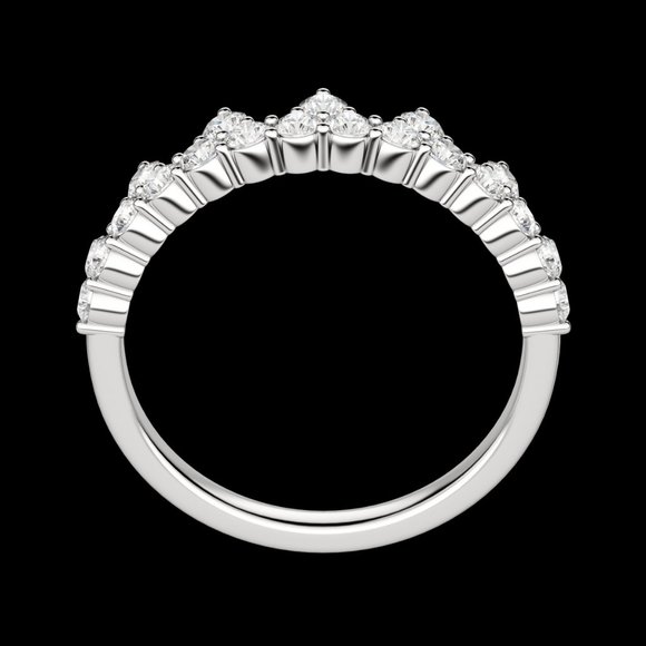 Crown Wedding Band - Picture 2 of 9